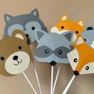 Woodland Baby Shower Centerpiece, Forest Animal Party Decoration, Wild One Birthday Party Centerpiece