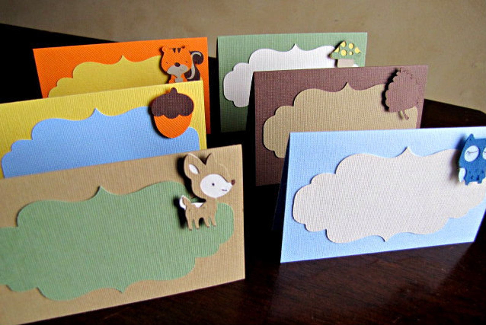Woodland Baby Shower Food Tent Cards Forest Animal Birthday Etsy