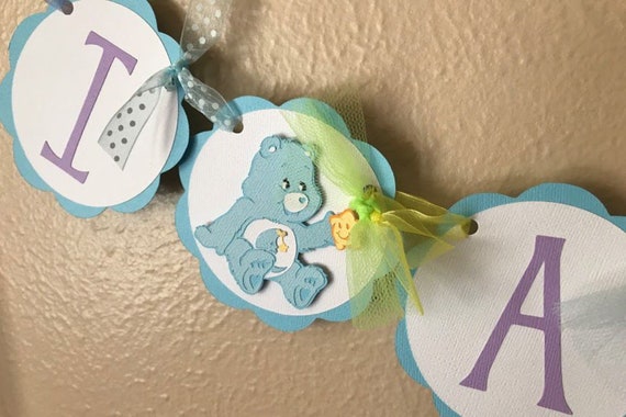 Care Bears Birthday Party High Chair Banner Care Bears 1st Etsy