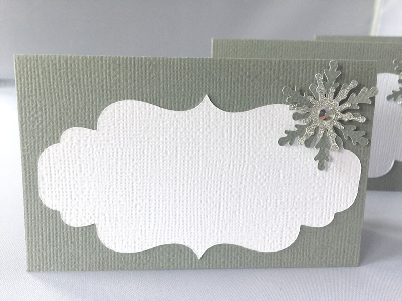 Winter Party Snowflake Baby Shower Snowflake Place Cards Winter Wonderland Food Labels Winter Onederland Labels Snowflake Buffet Cards