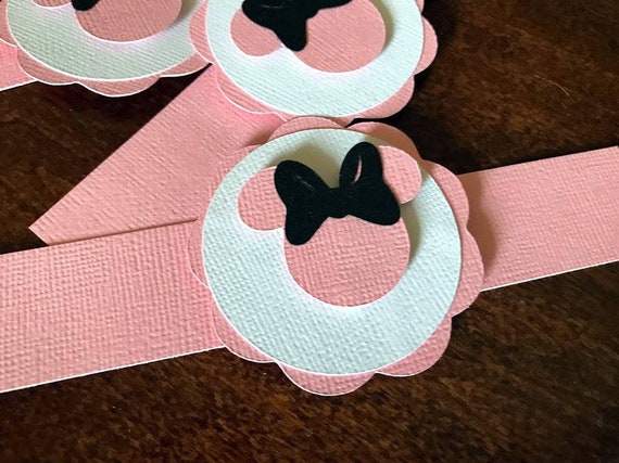 Minnie Mouse Napkin Rings, Minnie Birthday Party Decoration, Baby Shower Napkin Ring, Set of 12 Il_570xn