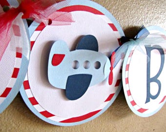 Pancarta para fiesta de avión, decoración de cumpleaños "El tiempo vuela", pancarta para baby shower