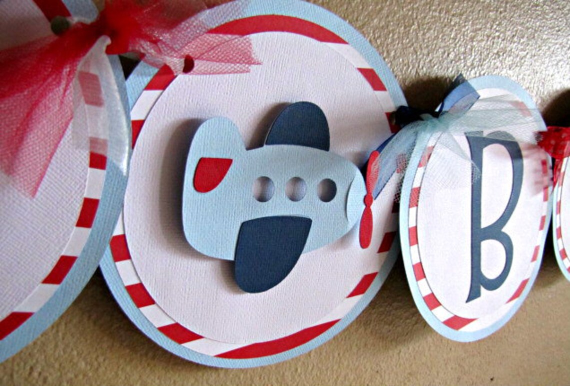 Airplane Party Favor Bags and Toppers Time Flies Birthday Etsy