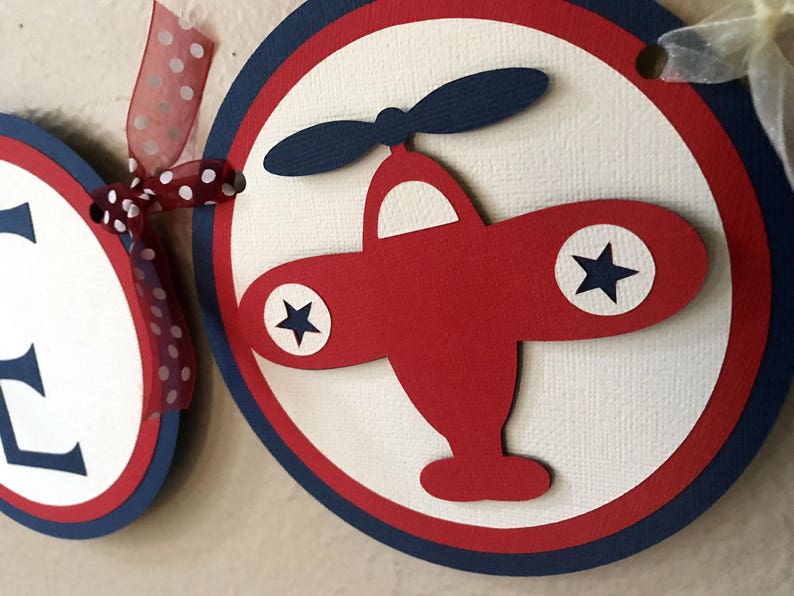 Airplane 1st Birthday Decoration Airplane Baby Shower Banner Vintage Biplane Baby Shower Decoration Airplane Party Banner