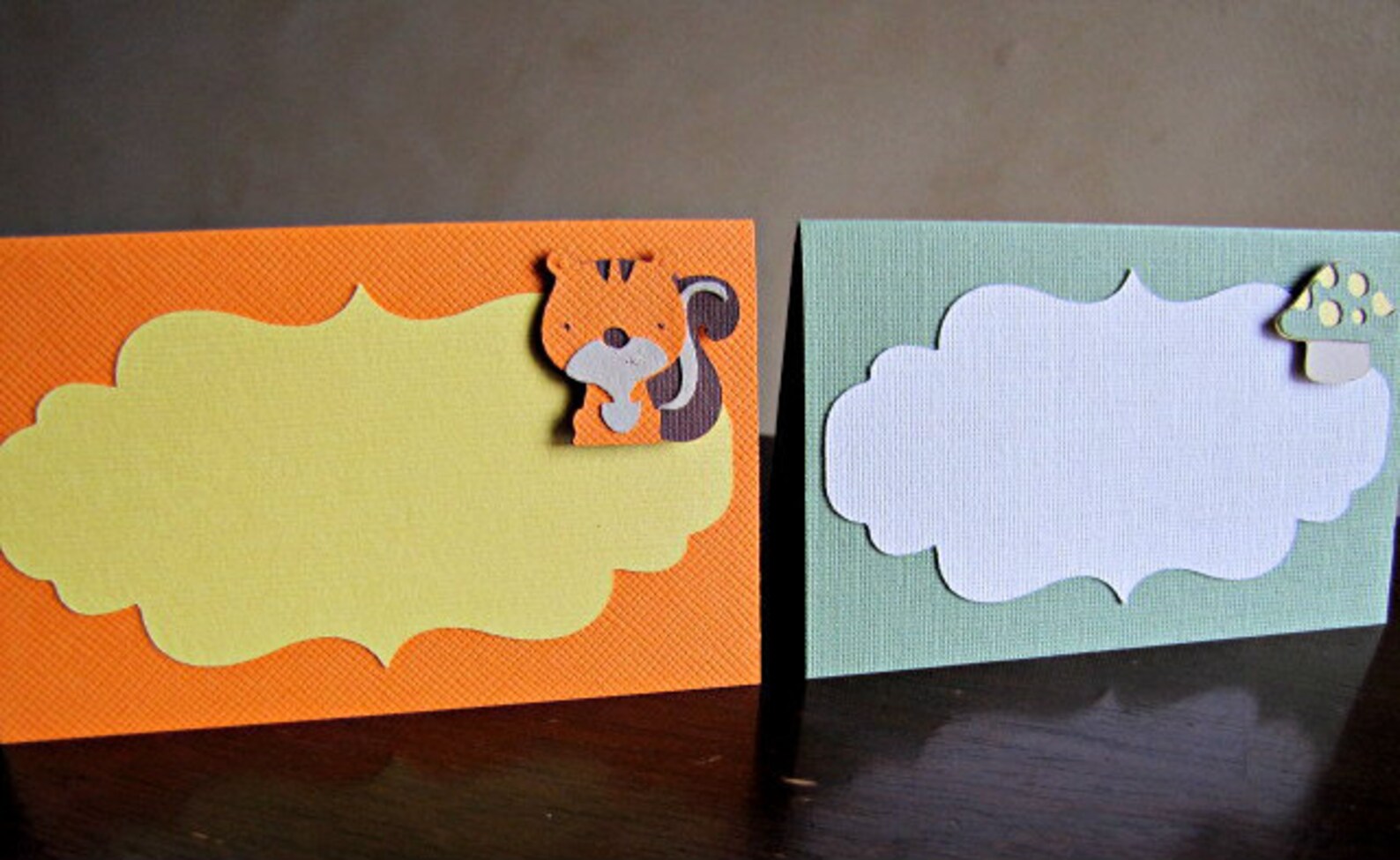 Woodland Baby Shower Food Tent Cards Forest Animal Birthday Etsy