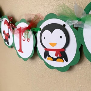 Christmas Banner, Christmas 1st Birthday Party Decoration, Santle Claus Mantle Decor