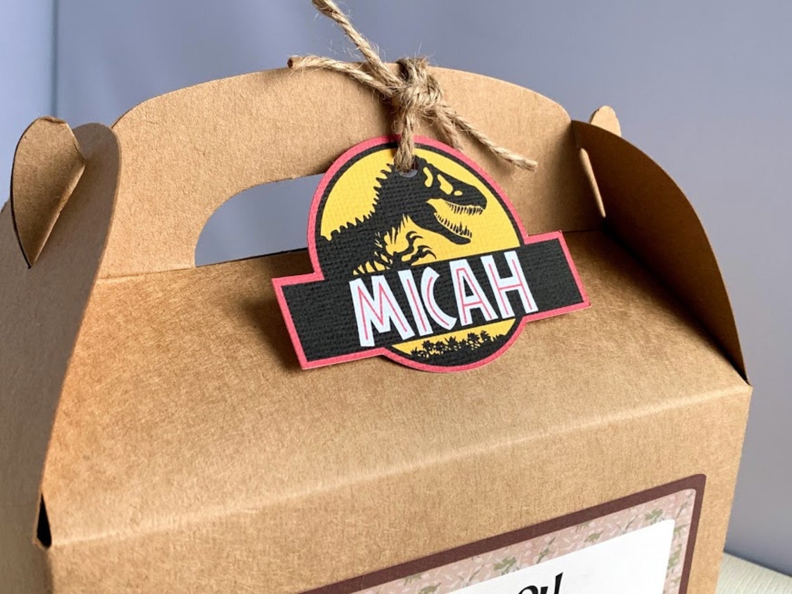 Jurassic Park Favor Boxes Dinosaur Birthday Party Treat Etsy