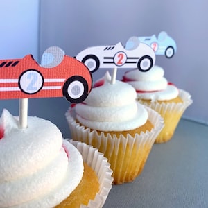 Race Car Party Banner, Two Fast Birthday Decoration, Vintage Racing Fast One Sign, Need Four Speed image 5