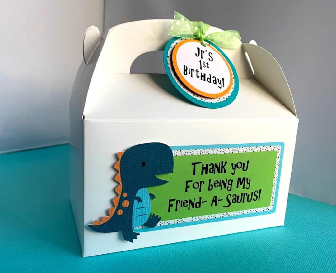 Dinosaur Party Favor Boxes Birthday Treat Boxes Dino Baby Etsy