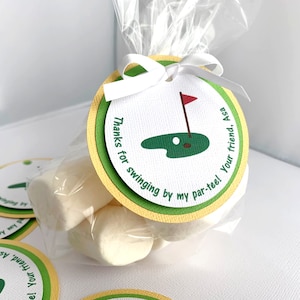 Etiquetas de recuerdo de golf, etiquetas de agradecimiento para cumpleaños de golf, etiquetas para fiesta de jubilación, decoración para despedida de soltera, etiquetas de regalo personalizadas de hoyo en uno