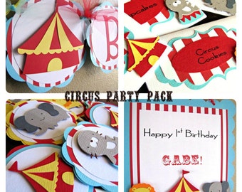 Circus Party Package, Carnival Birthday Decoration