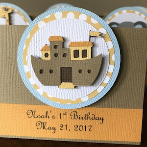 Noahs Ark Favor Bags and Toppers, Noahs Ark Baby Shower Treat Bag, Birthday Party Goodie Bag, Set of 12