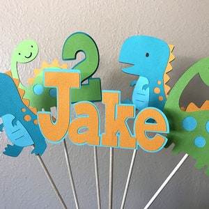 Dinosaur Birthday Party Centerpiece, Personalized Baby Shower Decoration, Boy Dinosaur 1st Birthday