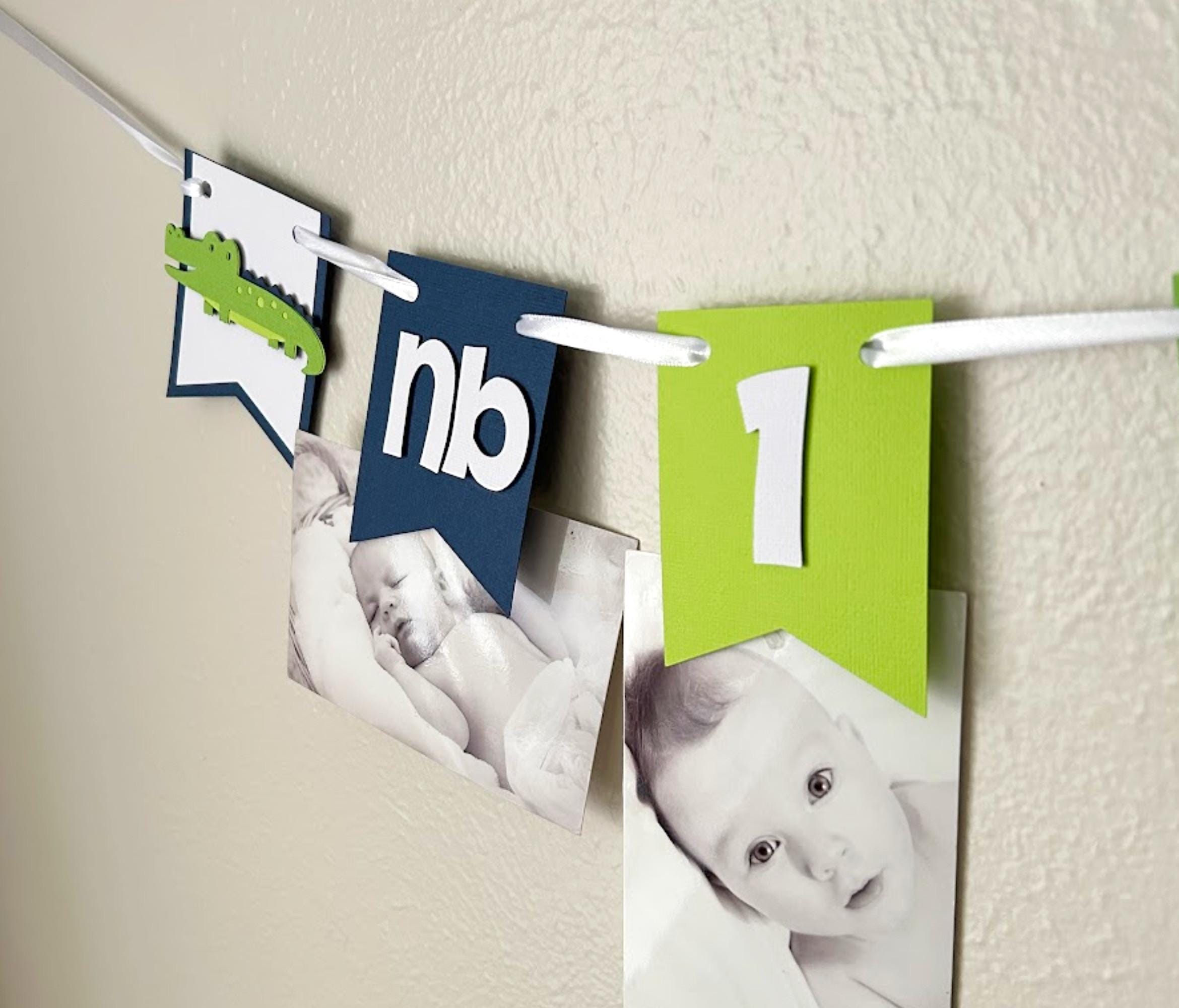 Striscione Per Compleanno A Forma Di Coccodrillo Con Scritta Happy Birthday - 1,8 Metri - Verde - Riutilizzabile