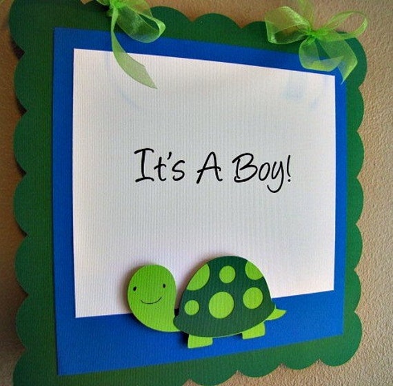 Turtle Baby Shower Door Sign, Turtle Birthday Party Decoration Il_570xn