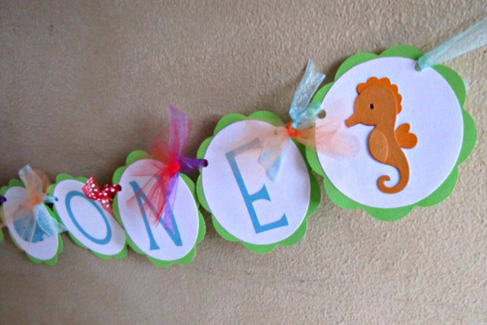 Under the Sea High Chair Banner Sea Animal Birthday Party Etsy