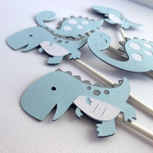 Dinosaurier Cupcake Topper, Dinosaurier Geburtstagsparty Cupcake Toppers, Prähistorische Babyparty Dekoration, 12er Set