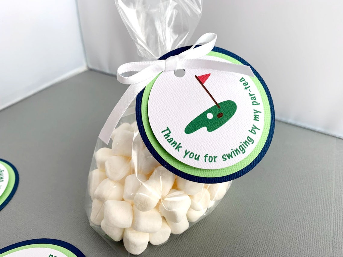 Golf Party Favor Tags Hole In One Birthday Golf ParTee Etsy