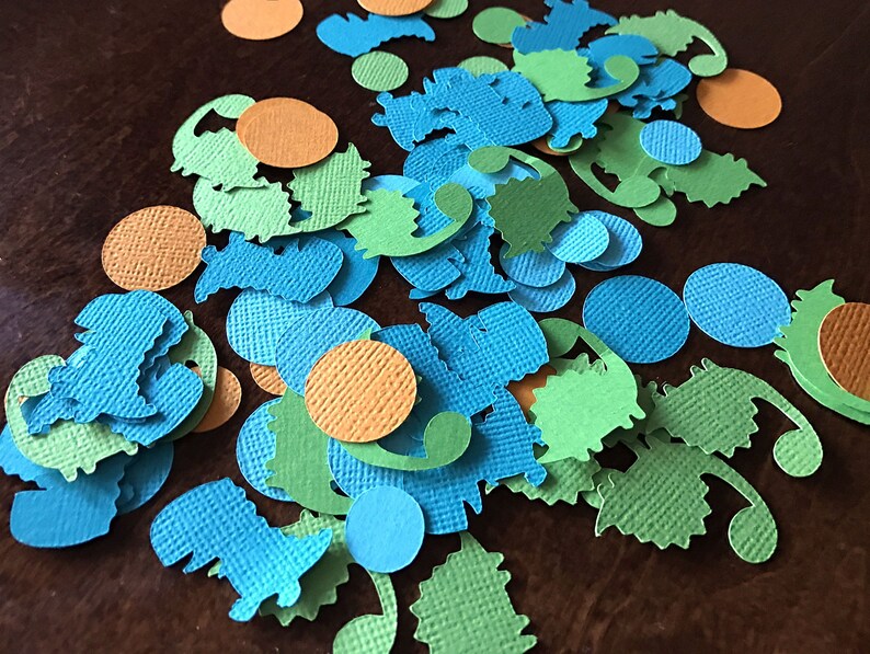 Dinosaur Confetti Prehistoric Party Table Decoration Dino Birthday