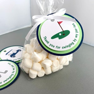 Golf Party Favor Tags, Hole in One Birthday, Golf Par-tee Thank You ...