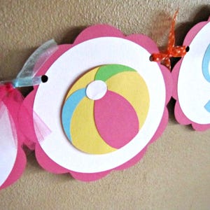 Wasserball-Partygirlande, Wasserball-Geburtstags-Dekoration, Pool-Party-Girlande