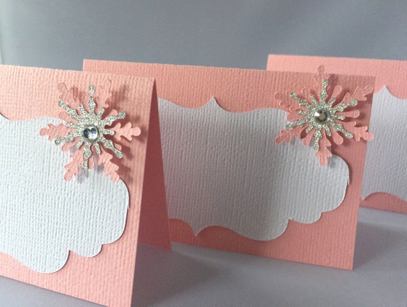 Snowflake Food Labels Winter Wonderland Birthday Party Food - Etsy