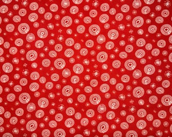 Happy Campers: Circle Geo in Red by Cordia Designs for QT Fabrics - 1/2 Yard