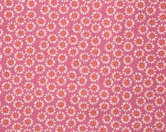 Pink Flowers Print Fabric by Keepsake Calico- 1/2 Yard - Quilt Cotton