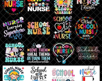 Best School Nurse Ever PNG bundle,Nurse Appreciation Sublimation,Nurse png,sublimation desigs,nurse designs,Nurse png,Nurse gift,Nurse png