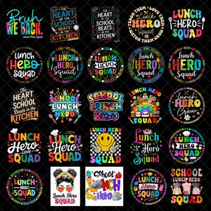 Lunch Lady Png Bundle, Cafeteria Crew Png, School Cafeteria Worker Sublimation Designs Squad, Best Lunch Lady Ever, Back to School Gift