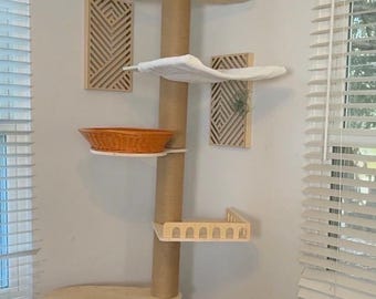 Minimalist Cat Climbing Tower