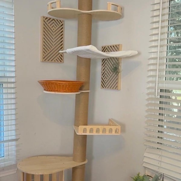 Minimalist Cat Climbing Tower