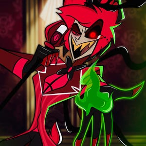 Radio Demon Print, Hazbin Hotel Alastor Fan Art Print
