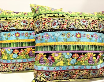 Fundas de almohada estilo sobre, fundas de almohada decorativas de algodón de 35,5 cm (14 pulgadas), juego de 2