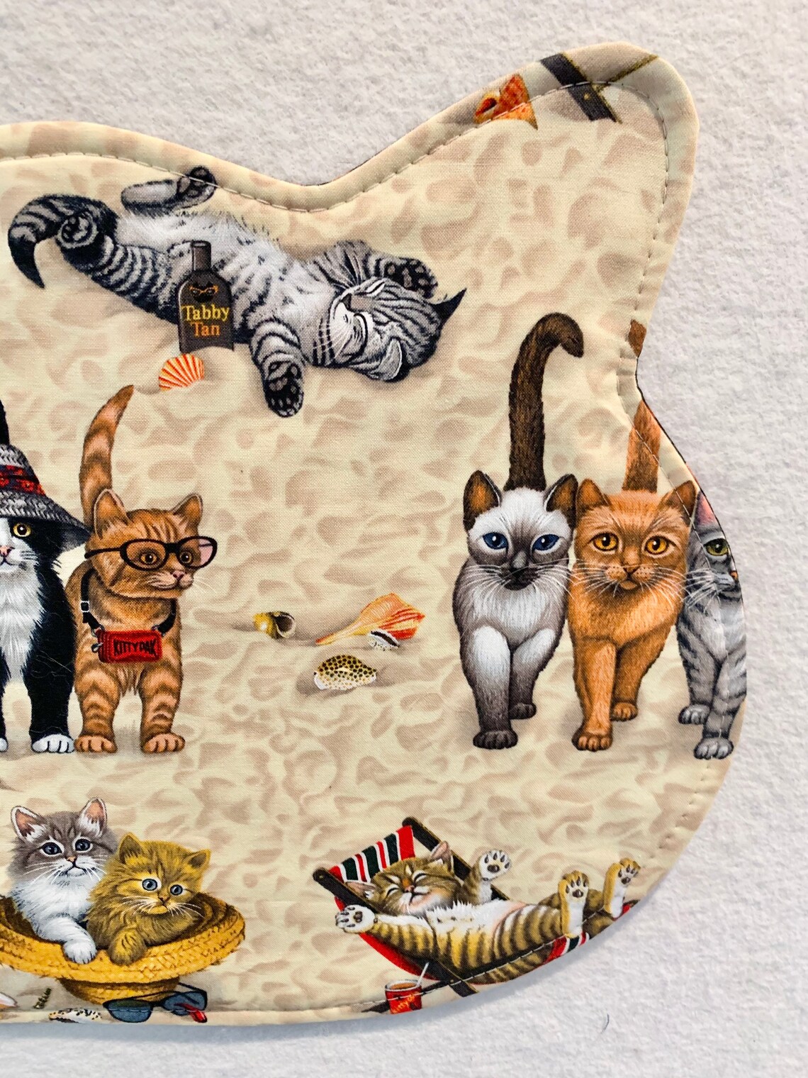 Beach Cats Placemat Cat Feeding Mat Cat Mat Kitten Feeding Etsy