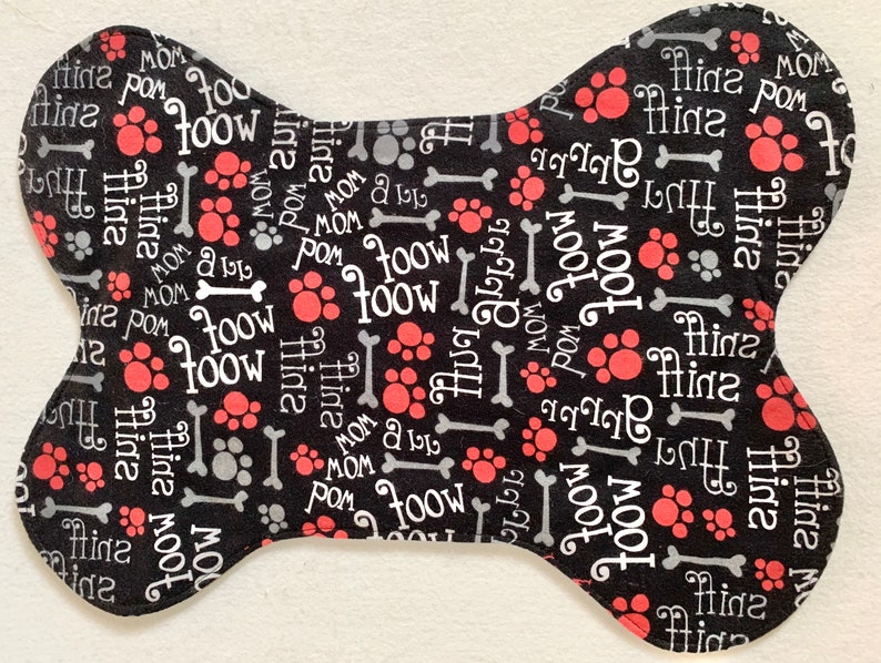 Dog Place Mat Dog Placemat Bone Shape Dog Placemat Dog Bone Etsy