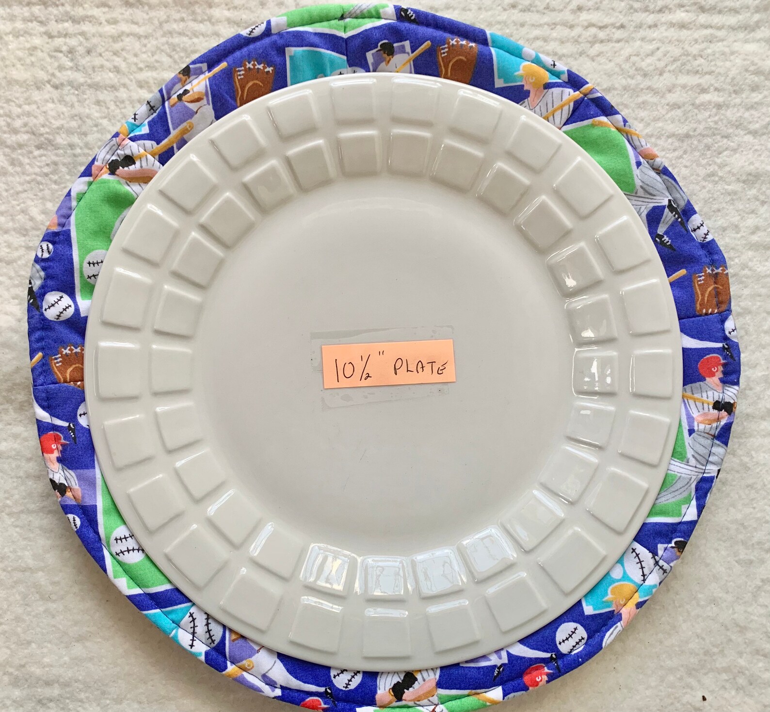 Microwave Dinner Plate Cozy Round Reversible Cozies Hot Etsy