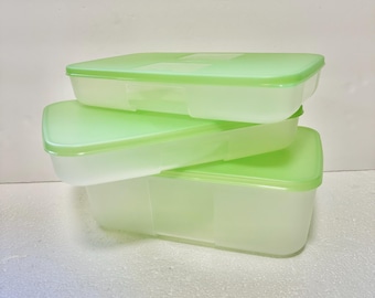 Tupperware Modular Mates: Tapas verde lima, juego de 3 piezas
