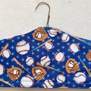 Hanger Cover Fabric Zippered Safe, Baseball,Clothing Hanger, Padded suit, shirt  and Traveling Treasure Hanger Cover. Money and Jewelry Safe