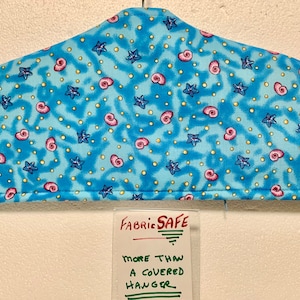 Fabric Safe Hanger Cover, Traveling Jewelry Safe, Hidden Storage for Money and Jewelry, Zippered Cover, Lined, Hanger NOT Included.