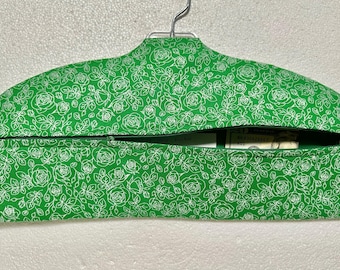 Funda para percha con cremallera y bolsillo oculto: almacenamiento de joyas para viajes