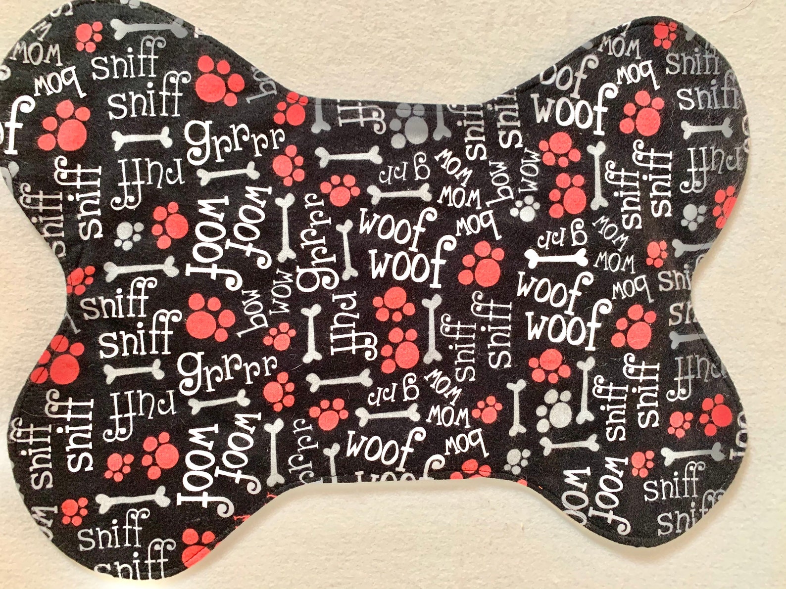 Dog Place Mat Dog Placemat Bone Shape Dog Placemat Dog Bone Etsy