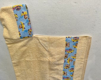 Kids Yellow Beach Bath Pool Hooded Towel