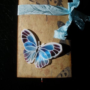 Junk Journal Butterfly Mini Journal Portfolio Notebook Notepad Ephemera Folio Handmade Scrapbooks Gift Swaps Teacher Gift Stocking Stuffers