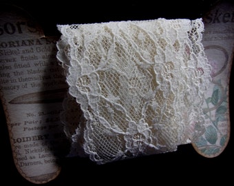 Antique Vintage Lace, Cream Colored Lace, Crafting Projects, Junk Journals, Scrapbooks