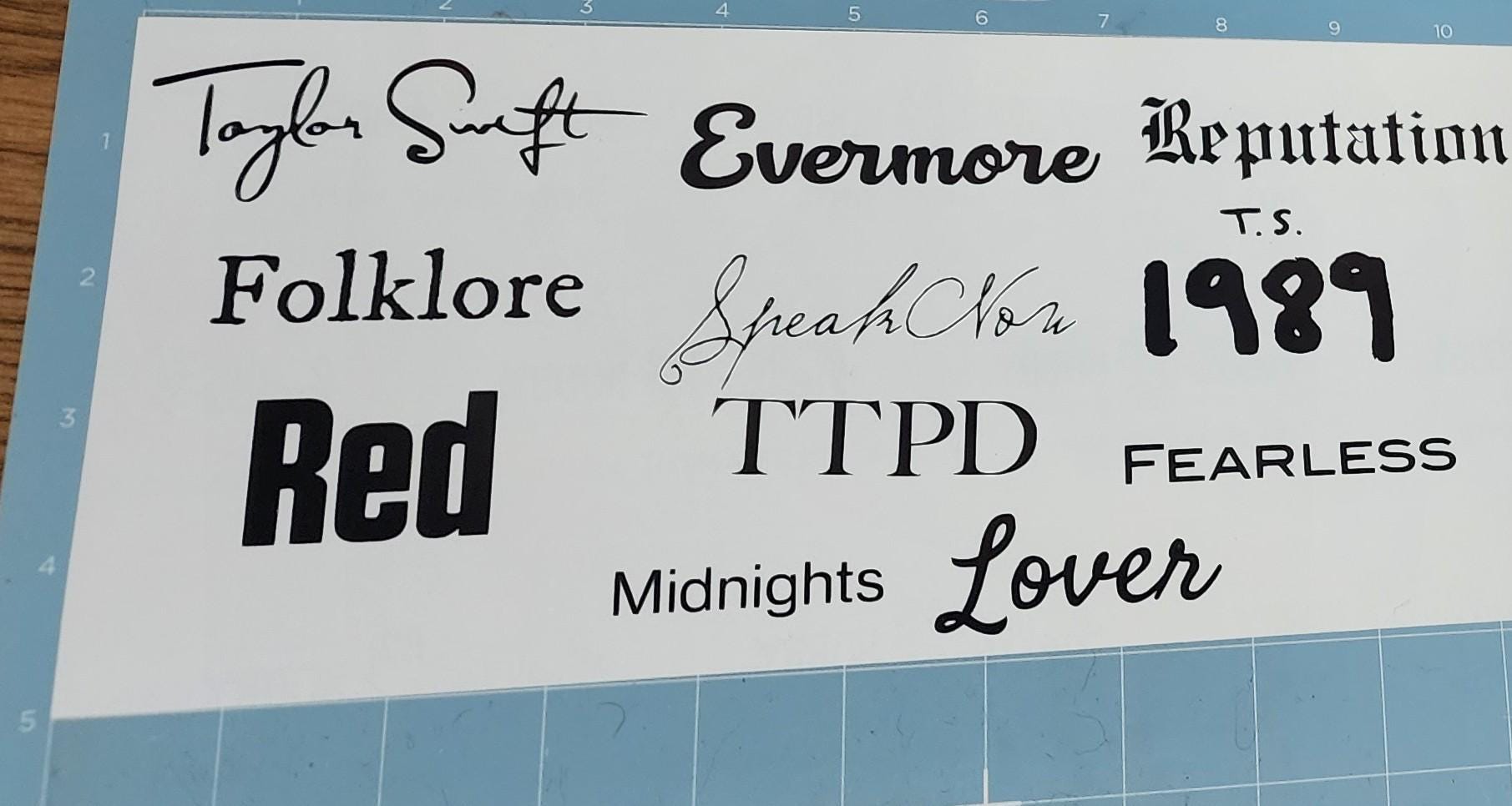 T-Swift Vinyl Stickers
