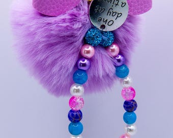 One Day At A Time Keychain