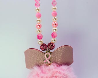 I&#39;m A Survivor Breast Cancer Awareness rearview mirror charm