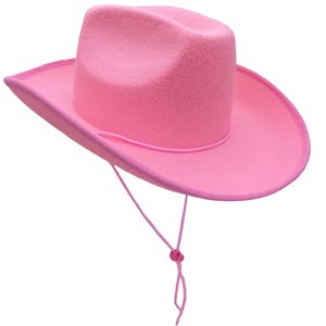 Pink Felt Cowboy Hat Cowgirl Hat Western Style Hat for Crafts Bachelorette Party Birthday Wedding,DIY Craft