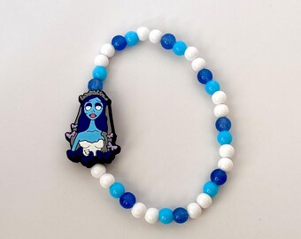Corpse Bride Emily Inspired Bracelet Tim Burton Halloween or Everyday Wear or Gifting Mickeys Not So Scary Halloween Party MNSSHP